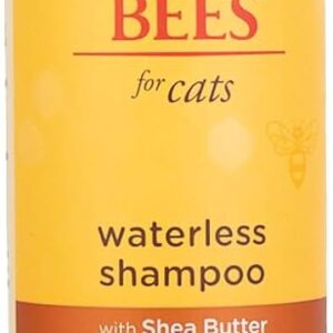 Burt's Bees for Pets Cat Naturally Derived Waterless Shampoo with Shea Butter and Honey - Cat Waterless Shampoo Spray - Easy to Use Cat Dry Shampoo - Made in the USA, 10 Oz