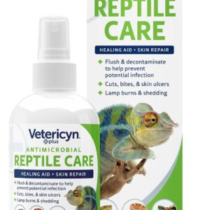 Vetericyn Plus Reptile Wound Care Spray | Reptile Skin Repair, Help Care for Reptile Wounds, Including Scale Rot, Lamp Burns, and Shedding. 3 Ounces