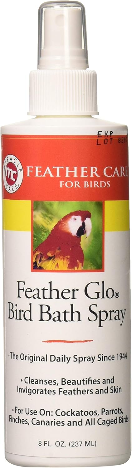 Feather Miracle Care Feather Glo Bird Bath Spray, 8-Ounce
